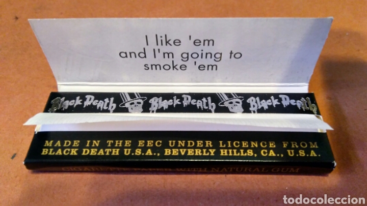 Papel de fumar: Papel de fumar Blak Death - Foto 2