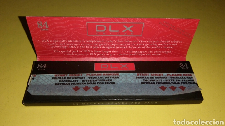 Papel de fumar: Papel de fumar DLX 84mm - Foto 2