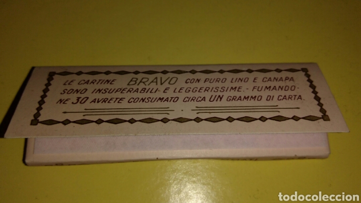 Papel de fumar: Antiguo papel de fumar BRAVO Italia - Foto 2