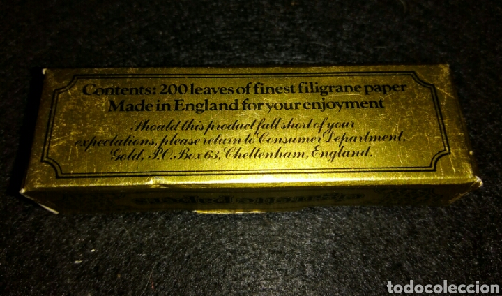 Papel de fumar: Papel de fumar GOLD Inglaterra - Foto 3