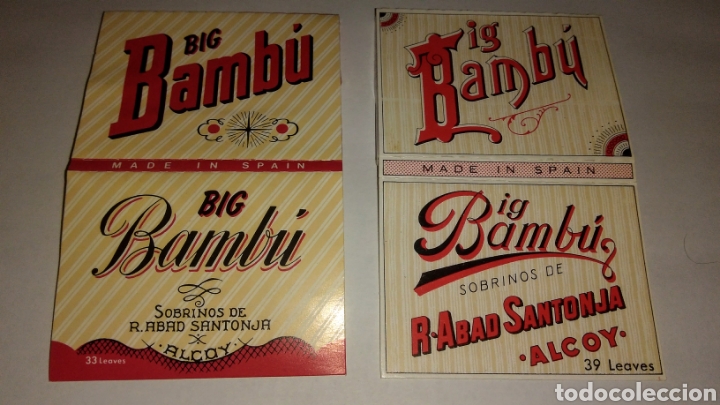 Papel de fumar: Dos Libritos diferentes papel de fumar BIG BAMB&Uacute; - Foto 1