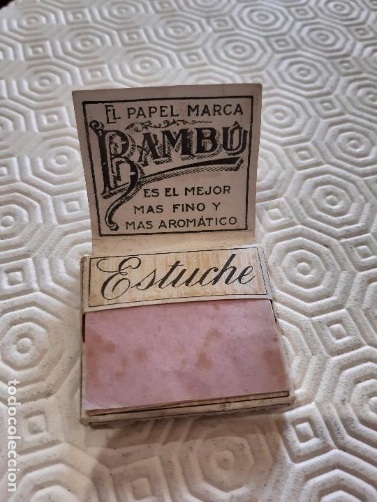 Papel de fumar: ANTIGUO LIBRILLO PAPEL DE FUMAR BAMBU. - Foto 3