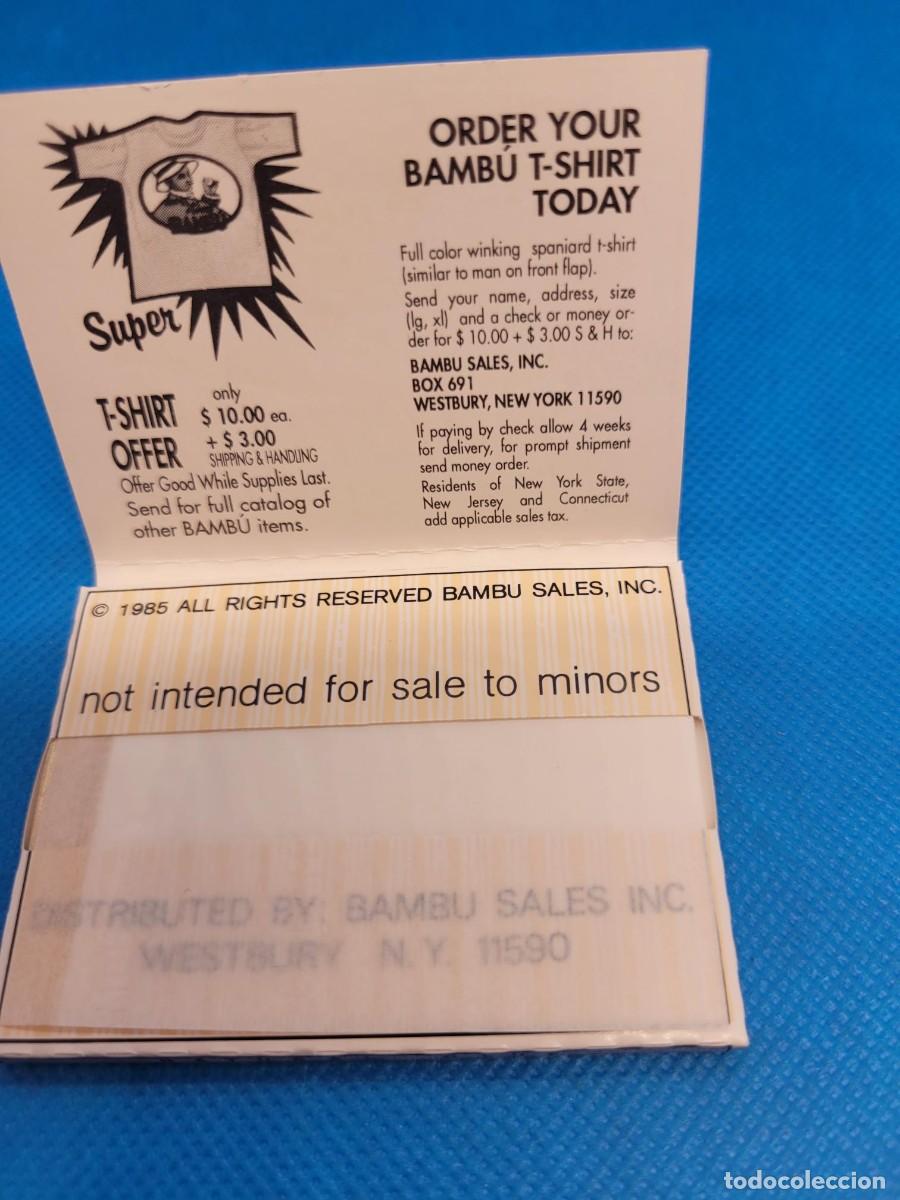 Papel de fumar: Librillo antiguo de papel de fumar BAMBU - Foto 2