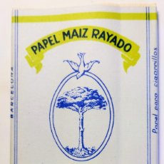 Papel de fumar: 1 ANTIGUO ('60S) LIBRITO DE PAPEL PARA CIGARRILLOS - NUEVO, NUNCA USADO - 'EL PINO' (MAÍZ RAYADO)