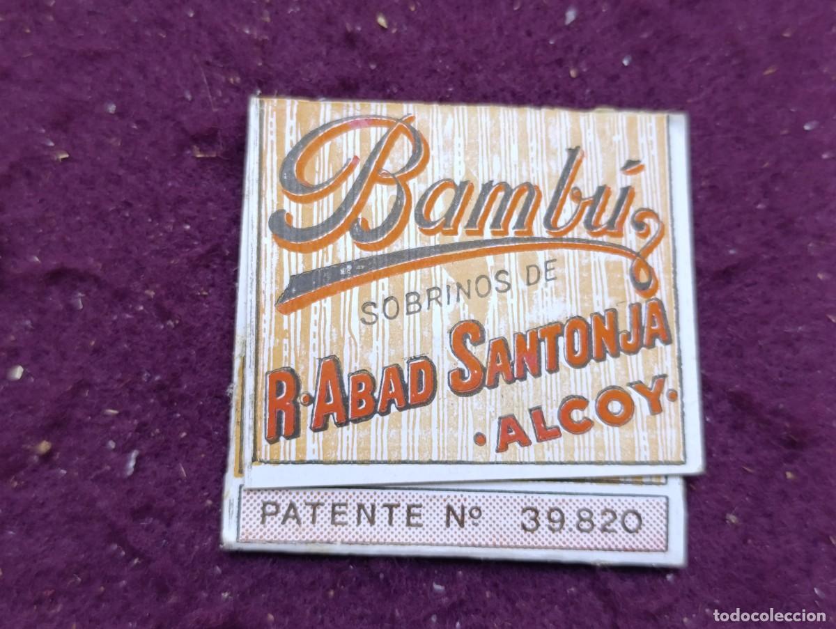 Papier &agrave; rouler: Raro, Antiguo Estuche para guardar sellos con publicidad de Papel de Fumar, Bamb&uacute;