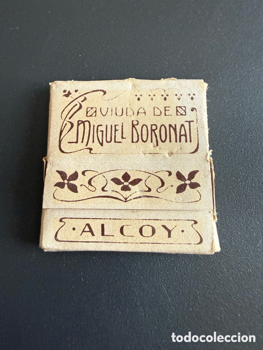 Papel de fumar: Papel de Fumar. VIUDA DE MIGUEL BORONAT. ALCOY .