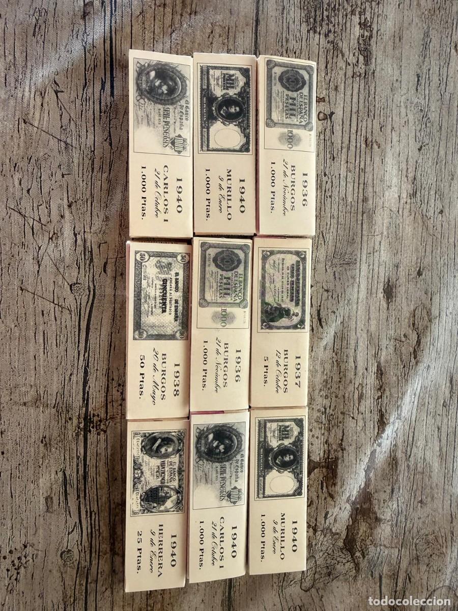Papel de fumar: Lote papel fumar 4 Billetes antiguos
