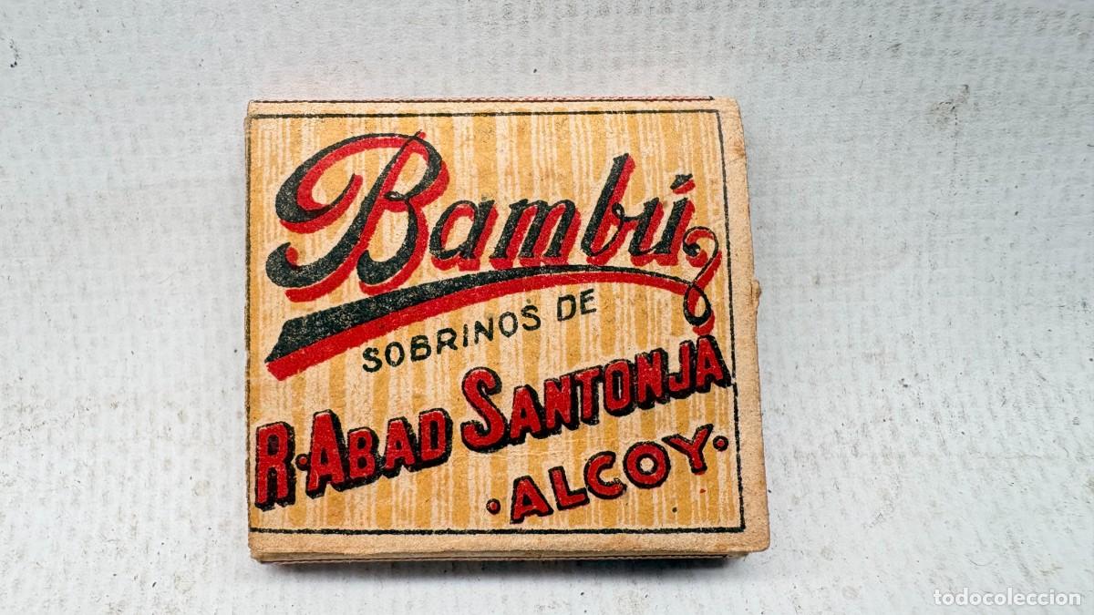 Zigarettenpapiere: LIBRILLO PAPEL DE FUMAR BAMBI ALCOY R. ABAD SANTONJA PUBLICIDAD