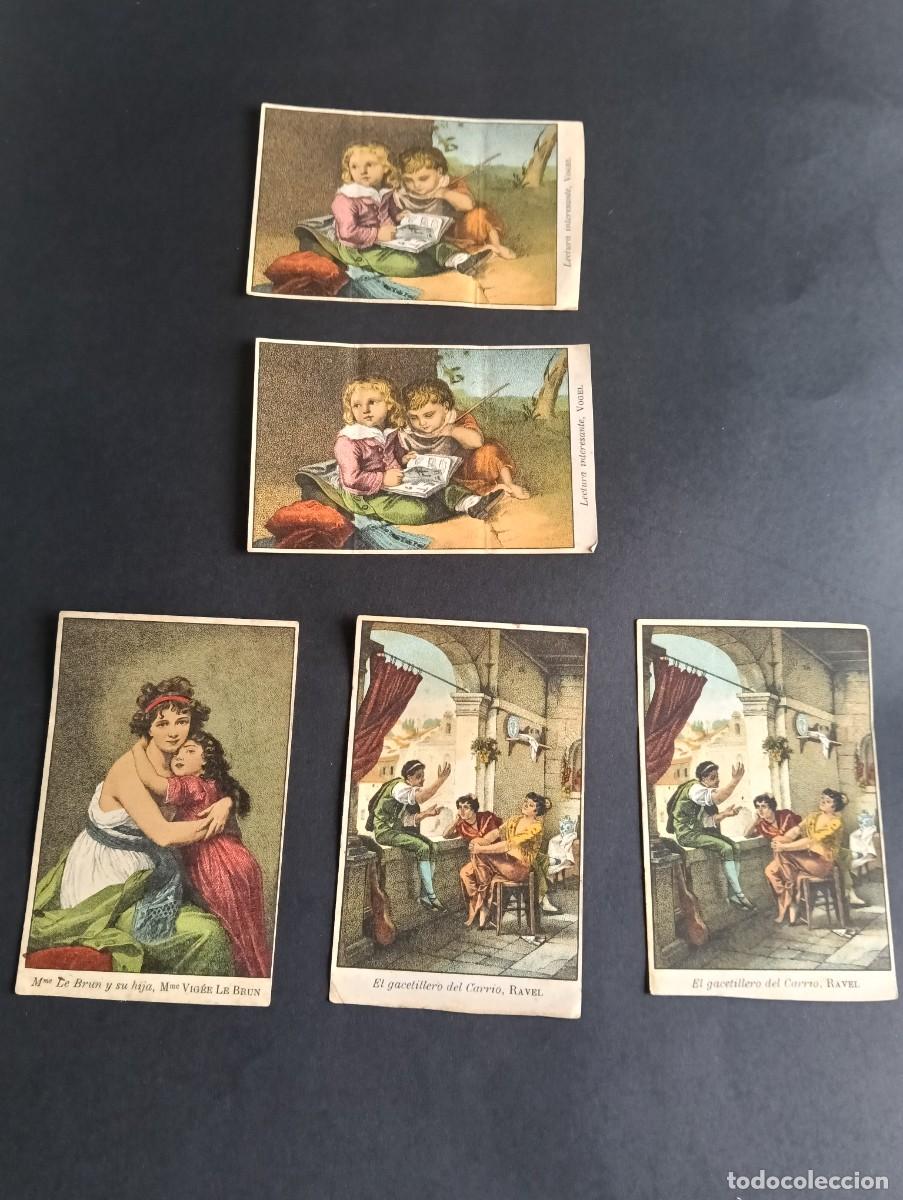 Papel de fumar: Lote de 5 cromos antiguos Papel de Fumar La Variedad - Joseph Bardou & Fils / Puigarnau y March (Bar