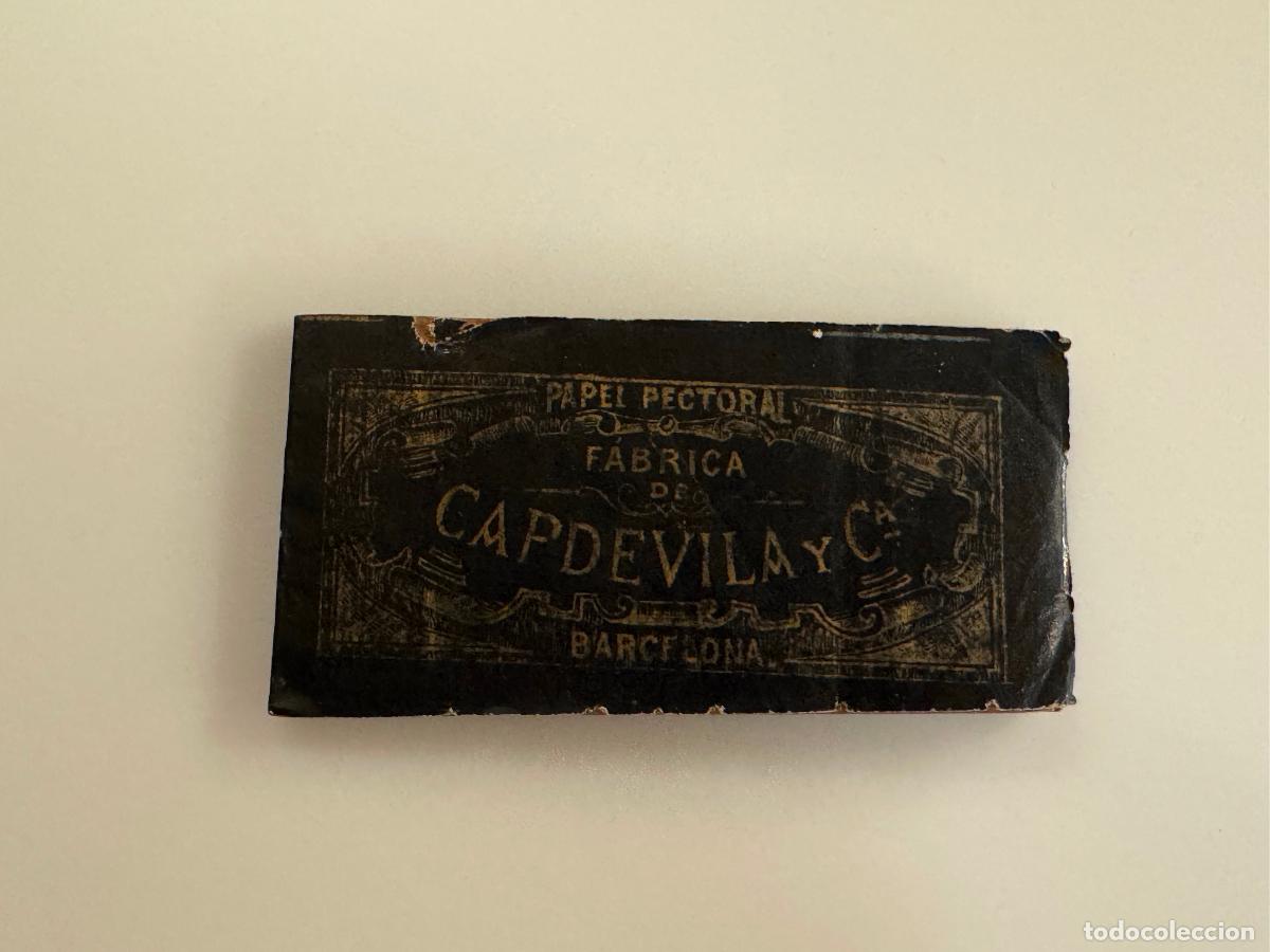 Papel de fumar: PAPEL DE FUMAR - PAPEL PECTORAL FABRICA DE CAPDEVILA Y CIA , BARCELONA -VER FOTOS-(116.427)