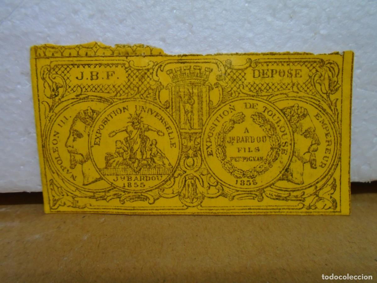 Papel de fumar: PAPEL DE FUMAR&rdquo;CONFIANZA&rdquo;FABRICADO POR J.BARDOU&FILS,PERPI&Ntilde;AN(FRANCIA) S.XIX.