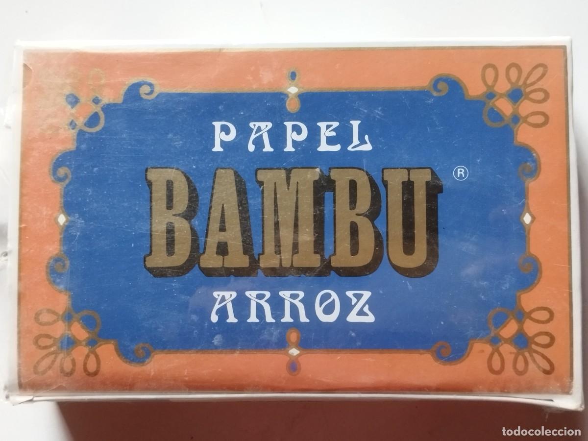Papel de fumar: Caja Papel Fumar BAMBU. Completa con 100 librillos 1980,s