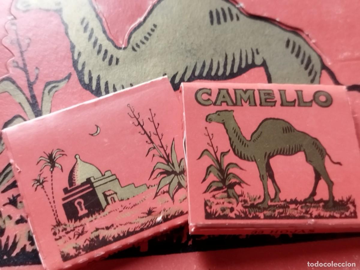 Papel de fumar: Caja expositora papel de fumar CAMELLO con 100 librillos vintage 1980,s