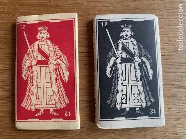 Papel de fumar: 2 LIBRILLOS DE PAPEL DE FUMAR - EL REY DE ESPADAS - NEGRO Y ROJO .GISBERT TEROL ALCOY