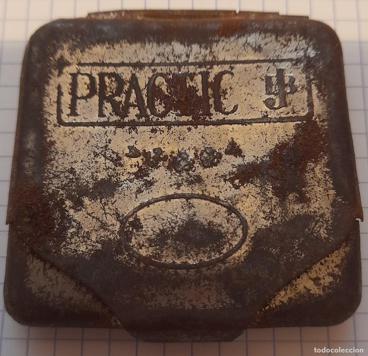 Papel de fumar: Antiguo Estuche Metal Papel Fumar Practic. Caja Colecci&oacute;n