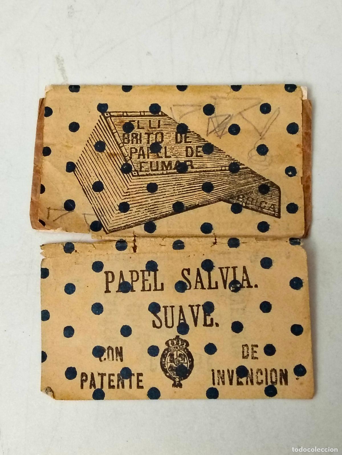 Papier &agrave; rouler: LIBRITO DE PAPEL DE FUMAR, PAPEL SALVIA SUAVE, TALLER DE LIBRITOS JOSE PASCUAL Y COTS, BA&Ntilde;ERAS