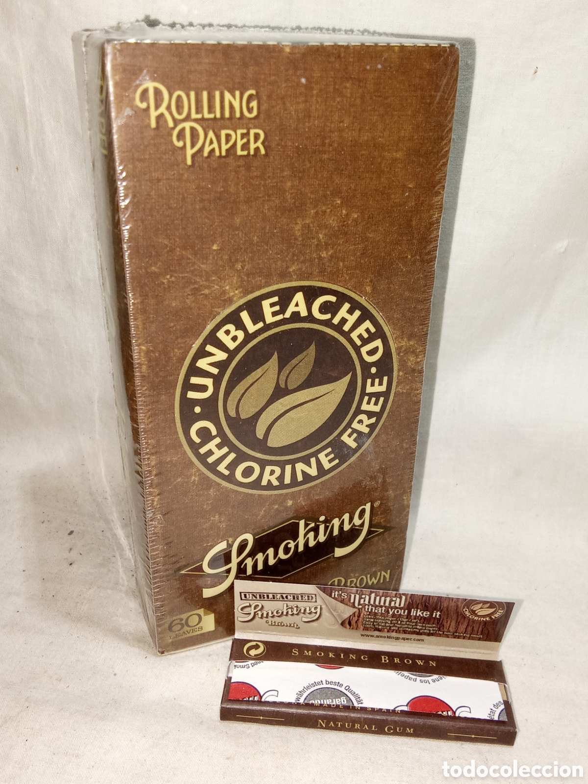 Papel de fumar: CAJA DE 60 LIBRILLOS SMOKING BROWN A ESTRENAR