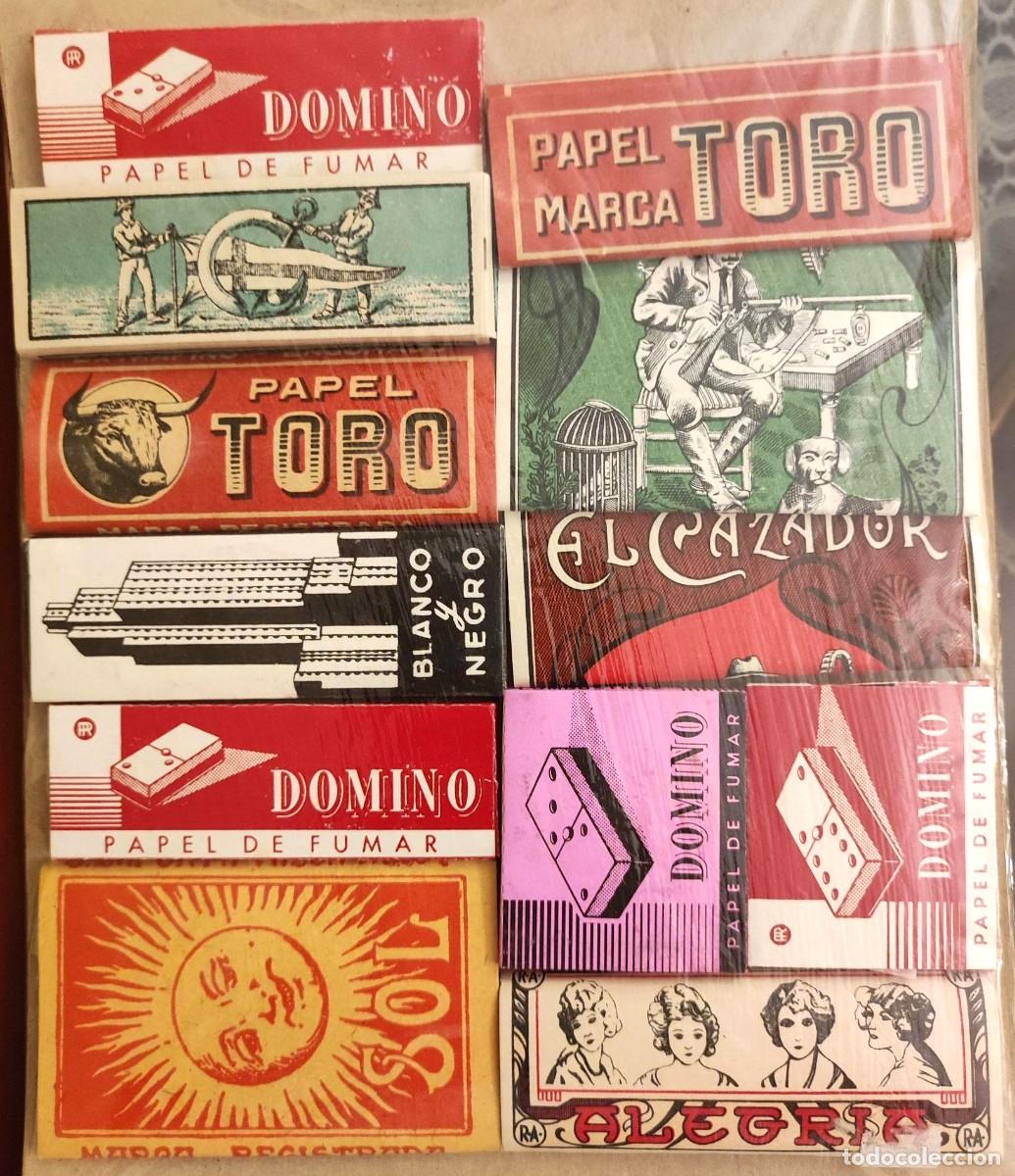 Papel de fumar: LOTE DE LIBRILLOS PAPEL DE FUMAR DISTINTAS &Eacute;POCAS