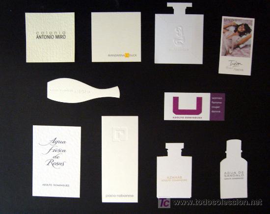 Realista Envolver Marty Fielding 10 etiquetas papel secante para olfato perfumes - Comprar Papel Secante  antiguo en todocoleccion - 25876444