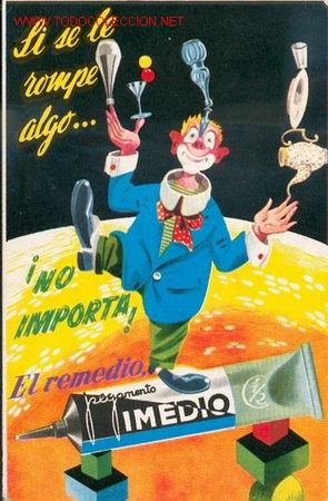 Coleccionismo papel secante: PAPEL SECANTE - PEGAMENTO IMEDIO - Foto 1