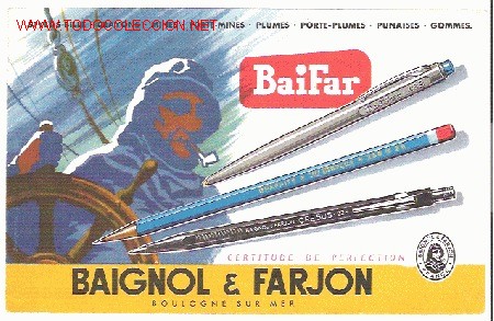 Coleccionismo papel secante: PAPEL SECANTE, BAIGNOL Y FARJON - Foto 1