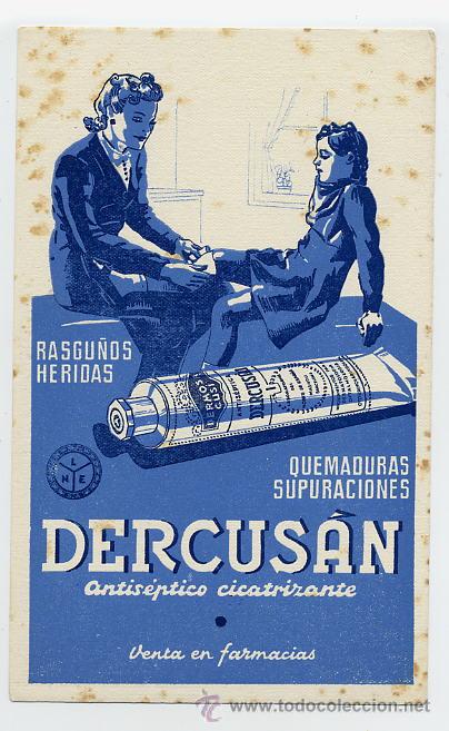 Coleccionismo papel secante: DERCUSAN POMADA - PAPEL SECANTE - Foto 1