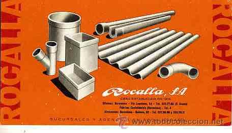 Coleccionismo papel secante: PAPEL SECANTE ROCALLA - Foto 1