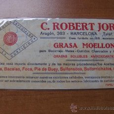 Coleccionismo Papel secante: PAPEL SECANTE GRASA MOELLON BARCELONA