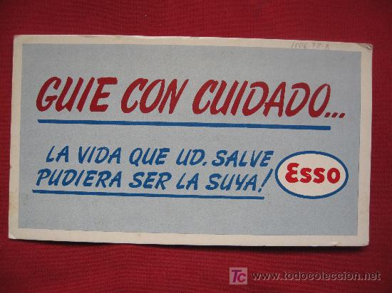 Coleccionismo papel secante: PAPEL SECANTE - ESSO - Foto 1