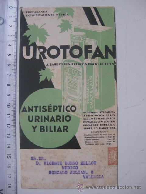 Antiguo Secante Urotofan Antiseptico Urinari Sold Through Direct Sale