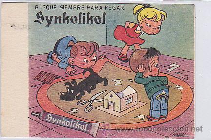 Coleccionismo papel secante: SECANTE SYNKOLIKOL - Foto 1