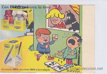 Coleccionismo papel secante: SECANTE EBRO BORRA TINTA - Foto 1