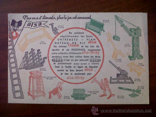 Coleccionismo papel secante: PAPEL SECANTE-BUVARD ALSA - Foto 1
