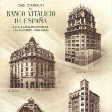 Collectionnisme Papier buvard: PUBLICIDAD BANCO VITALICIO DE ESPAÑA . Lote 30373398