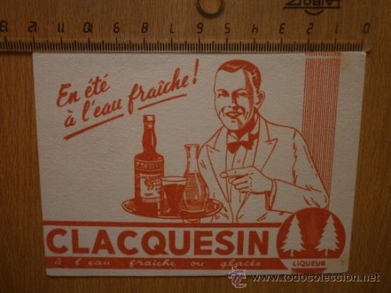 Coleccionismo papel secante: PAPEL SECANTE. CLACQUESIN. - Foto 1