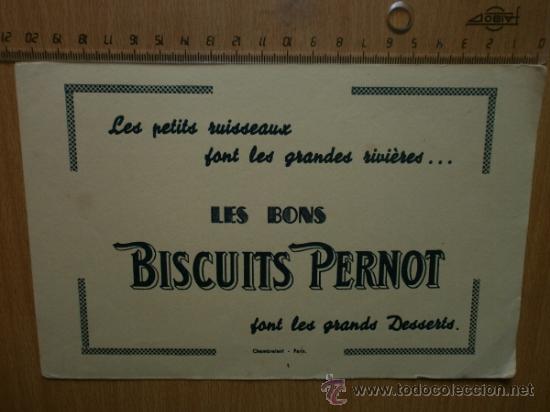 Coleccionismo papel secante: PAPEL SECANTE. BISCUITS PERNOT. - Foto 1