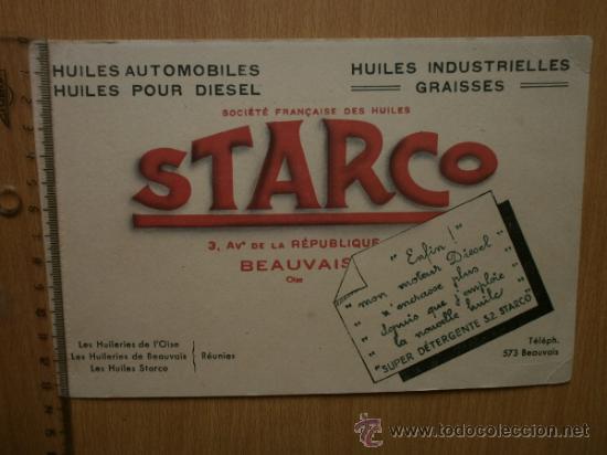 Coleccionismo papel secante: PAPEL SECANTE. STARCO. - Foto 2