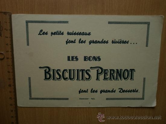 Coleccionismo papel secante: PAPEL SECANTE. BISCUITS PERNOT. - Foto 2