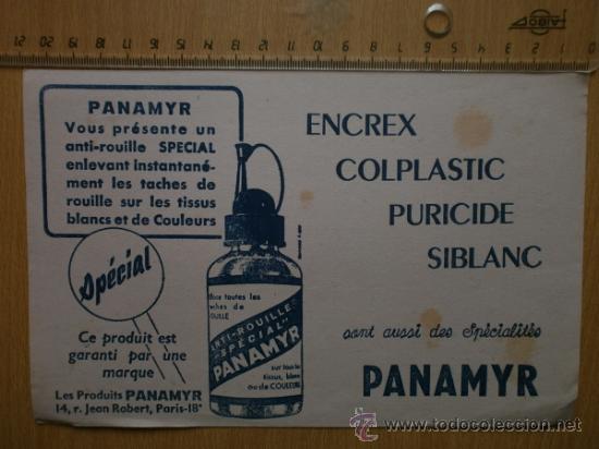 Coleccionismo papel secante: PAPEL SECANTE. PANAMYR. - Foto 1