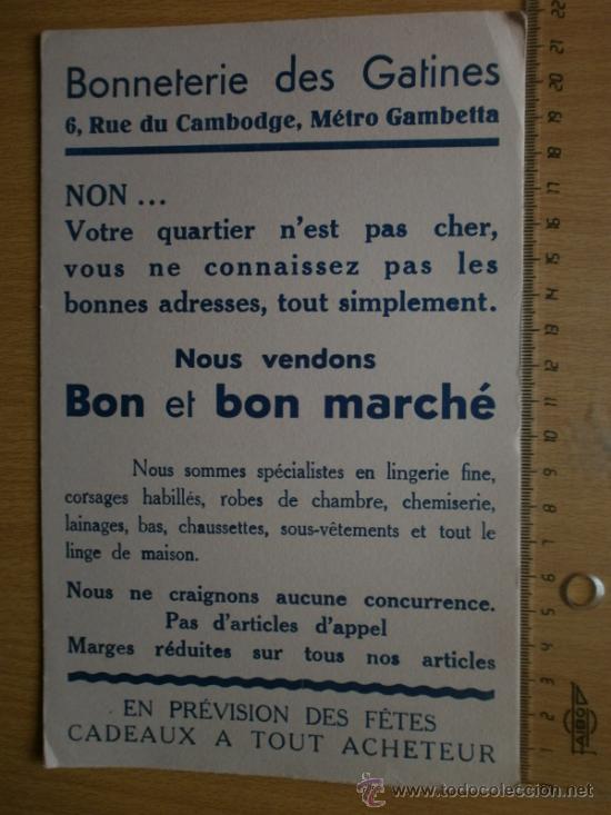 Coleccionismo papel secante: PAPEL SECANTE. BON MARCHE. - Foto 1
