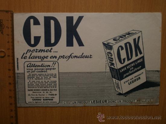 Coleccionismo papel secante: PAPEL SECANTE. CDK. - Foto 2