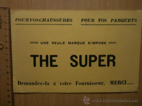 Coleccionismo papel secante: PAPEL SECANTE. THE SUPER. - Foto 2