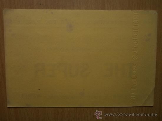 Coleccionismo papel secante: PAPEL SECANTE. THE SUPER. - Foto 3