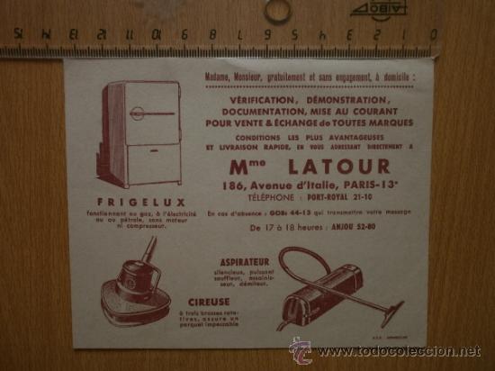 Coleccionismo papel secante: PAPEL SECANTE. LATOUR. - Foto 1