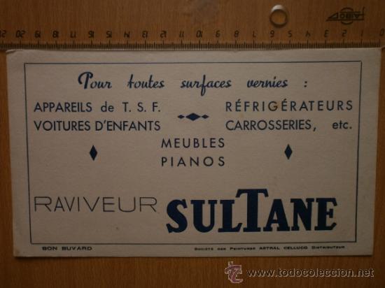 Coleccionismo papel secante: PAPEL SECANTE. SULTANE. - Foto 1