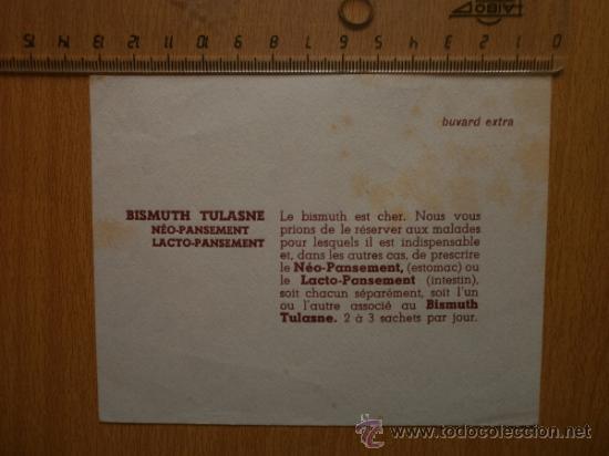Coleccionismo papel secante: PAPEL SECANTE. BISMUTH TULASNE. - Foto 1