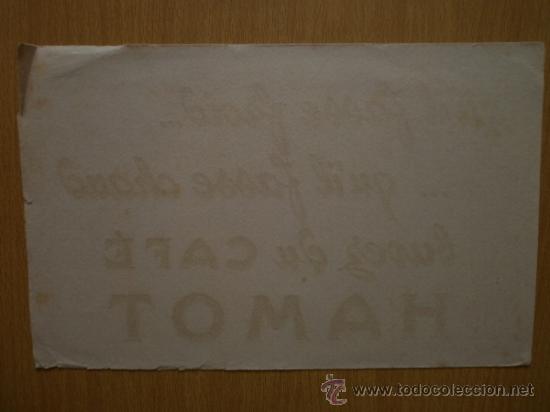 Coleccionismo papel secante: PAPEL SECANTE. CAFE HAMOT. - Foto 3
