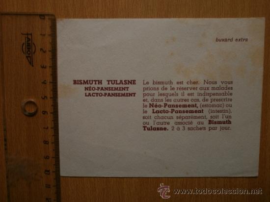 Coleccionismo papel secante: PAPEL SECANTE. BISMUTH TULASNE. - Foto 2
