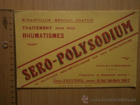 Coleccionismo papel secante: PAPEL SECANTE. SERO - POLYSODIUM. - Foto 2