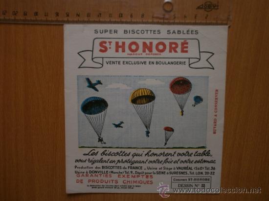 Coleccionismo papel secante: PAPEL SECANTE. ST.HONORE. - Foto 1
